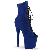 8" Heel FLAMINGO-1021FS Royal Blue Suede